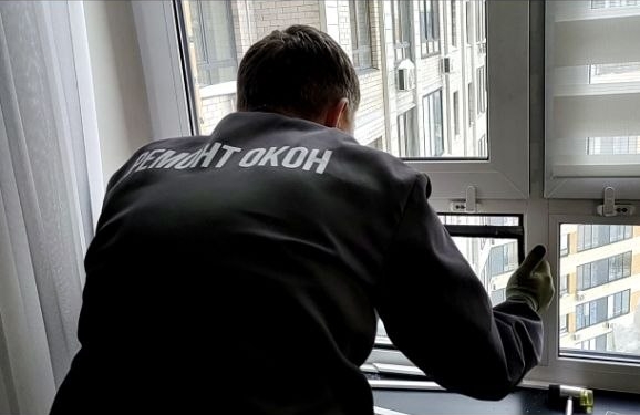 Замена разбитого стеклопакета